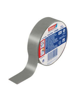 Tesa - 53948 19MM X 20 M GREY - Electrical insulation tape grey 19 mmx20 m, 53948 19MM X 20 M GREY, Tesa
