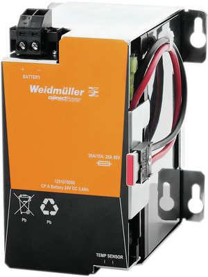 Weidmller - CP A BATTERY 24V DC3.4AH - DC-UPS 3.4 Ah 24 VDC 25 A, CP A BATTERY 24V DC3.4AH, Weidmller