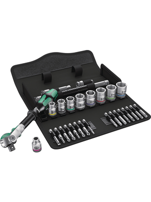 Wera - 8100 SB 6 Zyklop 3/8" - Zyklop Ratchet Set, 8100 SB 6 Zyklop 3/8", Wera