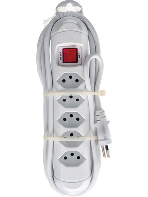 Steffen - 207621235 - Outlet strip, Resettable, 5xJ (T13), 3 m, Type 12, 207621235, Steffen