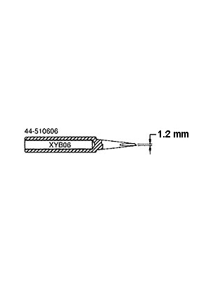Xytronic - 44-510606 - Soldering tip Chisel shaped 1.2 mm, 44-510606, Xytronic