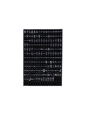 Red Lion - PAXLBK10 - Unit labels sheet, PAXLBK10, Red Lion