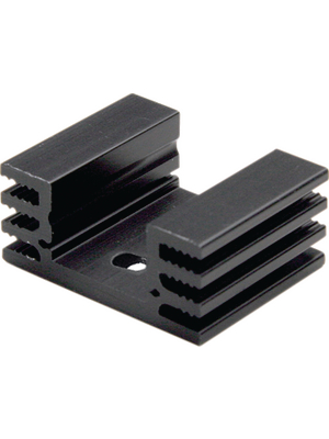 Fischer Elektronik - SK 75/ 37,5/ SA 220 - Heat sink 37.5 mm 10 K/W black anodised, SK 75/ 37,5/ SA 220, Fischer Elektronik