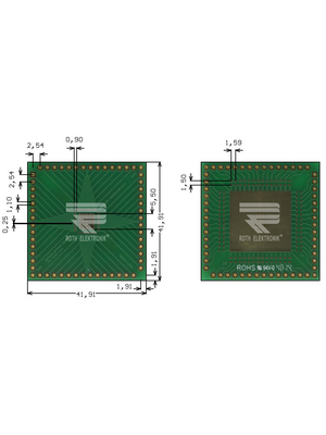 Roth Elektronik - RE934-09E - Prototyping board FR4 Epoxide + chem. Au, RE934-09E, Roth Elektronik