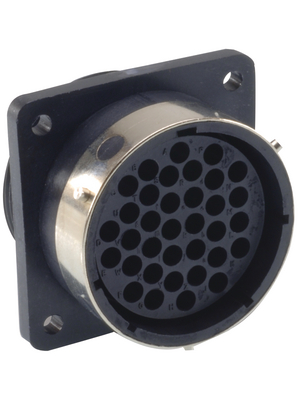 ITT Corporation - 192922-1190 - Panel-mount socket 4-pole Trident Ringlock Circular Poles=4 N/A Female Housing size10, 192922-1190, ITT Corporation