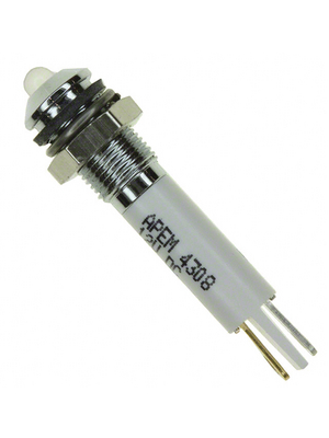 Apem - Q6P1CXXW12E - LED Indicator white 12 VDC, Q6P1CXXW12E, Apem