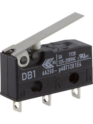 ZF Friedrichshafen AG - DB1C-A1LB - Micro switch 6 A Flat lever, short N/A 1 NO+1 NC, DB1C-A1LB, ZF Friedrichshafen AG