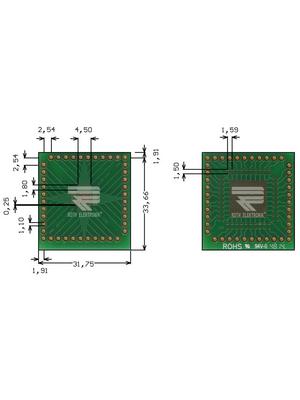 Roth Elektronik - RE935-03E - Prototyping board FR4 Epoxide + chem. Au, RE935-03E, Roth Elektronik