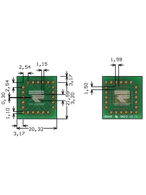 Roth Elektronik - RE935-04E - Prototyping board FR4 Epoxide + chem. Au, RE935-04E, Roth Elektronik