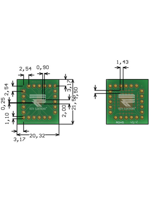 Roth Elektronik - RE935-05E - Prototyping board FR4 Epoxide + chem. Au, RE935-05E, Roth Elektronik