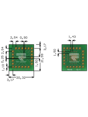 Roth Elektronik - RE935-06E - Prototyping board FR4 Epoxide + chem. Au, RE935-06E, Roth Elektronik