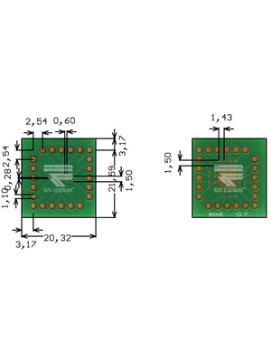Roth Elektronik - RE935-07E - Prototyping board FR4 Epoxide + chem. Au, RE935-07E, Roth Elektronik