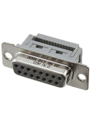 HARTING - 09 66 218 6500 - D-sub socket 15P, Female, 09 66 218 6500, HARTING