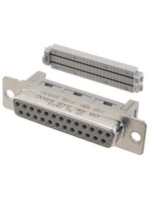 HARTING - 09 66 318 6500 - D-sub socket 25P, Female, 09 66 318 6500, HARTING