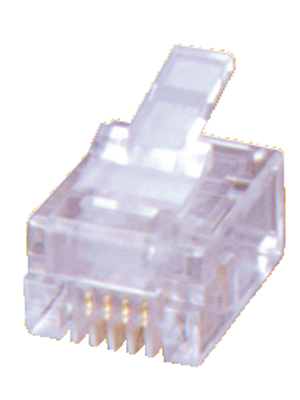 MH Connectors - MHRJ114P4CR - Modular plug 4, MHRJ114P4CR, MH Connectors