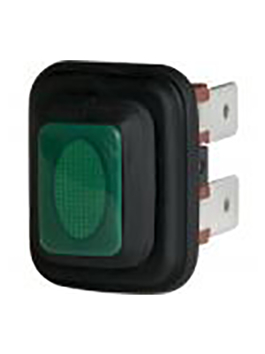Inter Baer - 3658-250.22 - Push-button Switch green, 3658-250.22, inter B?R