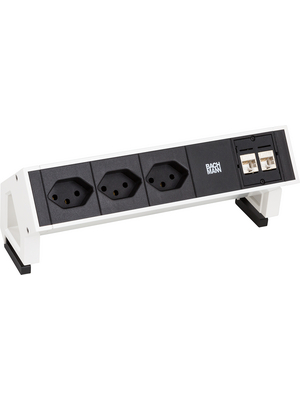 Bachmann - 902.360 - Power Strip, 3xCH/T13, 2xCAT6, 2m DESK 2, 902.360, Bachmann