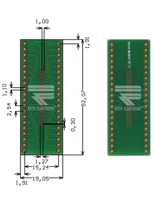 Roth Elektronik - RE937-05 - Prototyping board FR4 Epoxide + chem. Au, RE937-05, Roth Elektronik