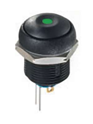 Apem - IRR1S422LOG - Push-button Switch Latching function black, IRR1S422LOG, Apem