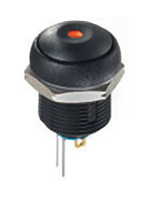 Apem - IRR1S422LOS - Push-button Switch Latching function black, IRR1S422LOS, Apem