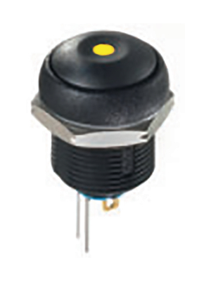 Apem - IRR1S422LOY - Push-button Switch Latching function black, IRR1S422LOY, Apem