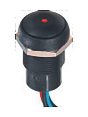 Apem - IRR1F422LOS - Push-button Switch Latching function black, IRR1F422LOS, Apem
