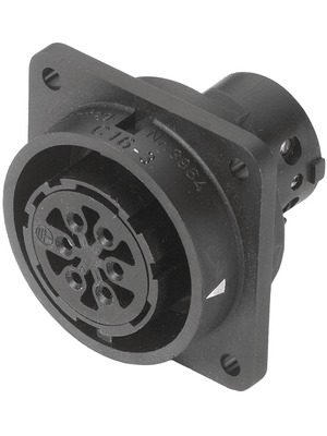 Amphenol - C016 20G005 100 2 - Female panel-mount receptacle Poles 5+PE, C016 20G005 100 2, Amphenol