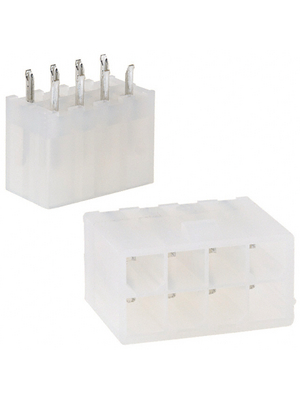 TE Connectivity - 1586037-8 - Straight header Pitch4.2 mm Poles 2 x 4 VAL-U-LOK, 1586037-8, TE Connectivity