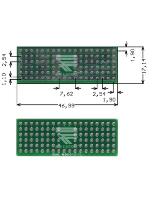 Roth Elektronik - RE941-S2 - Prototyping board FR4 epoxy fibre-glass + HAL, RE941-S2, Roth Elektronik