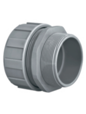 HellermannTyton - PSR12-S-M16 GY - Conduit fitting Rated width=12 M16 grey IP 65 - 166-40701, PSR12-S-M16 GY, HellermannTyton