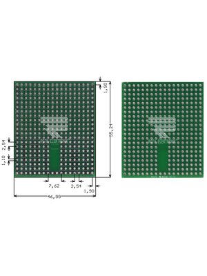 Roth Elektronik - RE942-S3 - Prototyping board FR4 epoxy fibre-glass + HAL, RE942-S3, Roth Elektronik