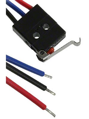 Omron Electronic Components - D2JW-01K31-MD - Micro switch 0.1 A Simulated roller lever N/A 1 change-over (CO), D2JW-01K31-MD, Omron Electronic Components