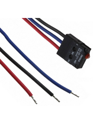 Omron Electronic Components - D2JW-011-MD - Micro switch 0.1 A Plunger N/A 1 change-over (CO), D2JW-011-MD, Omron Electronic Components