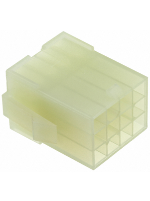TE Connectivity - 172333-1 - Socket housing Pitch4.14 mm Poles 3 x 4 Multi row / straight / for panel mount / accepts male or female contacts MATE-N-LOK Mini Universal, 172333-1, TE Connectivity