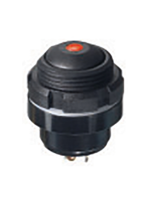 Apem - IZPR3S422LOS - Push-button Switch Momentary function black, IZPR3S422LOS, Apem