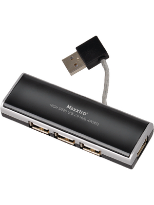 Maxxtro - MX-UST - Portable Hub USB 2.0 4x, MX-UST, Maxxtro