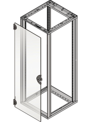 Pentair Schroff - 27230-002 - Smoke glass door, 9 HE, 27230-002, Pentair Schroff