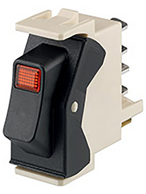 Marquardt - 1550.1940 - Rocker switch, auto-off 30' 1P black, 1550.1940, Marquardt