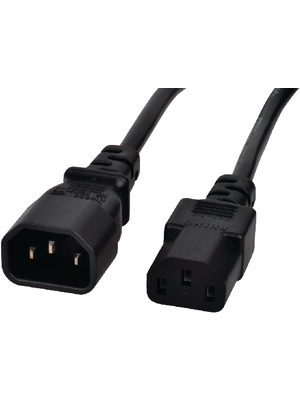 Maxxtro - SP-230-10-S - Mains cable IEC-320-C14 IEC-320-C13 3.00 m, SP-230-10-S, Maxxtro