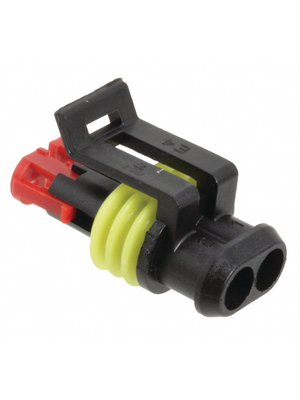 TE Connectivity - 282080-1 - Crimp housing Pitch6 mm Poles 2 Superseal, 282080-1, TE Connectivity