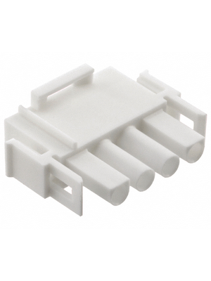 TE Connectivity - 350779-4 - Plug housing Pitch6.35 mm Poles 1 x 4 accepts male or female contacts / Single row MATE-N-LOK Universal, 350779-4, TE Connectivity