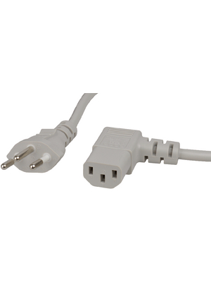 Maxxtro - SP-223-06-G - 3-pole mains cable CH Type 12 IEC-320-C13 1.80 m, SP-223-06-G, Maxxtro