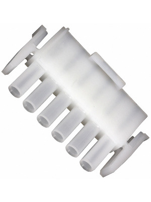 TE Connectivity - 640585-1 - Plug housing Pitch6.35 mm Poles 1 x 6 accepts male or female contacts / Single row MATE-N-LOK Universal, 640585-1, TE Connectivity