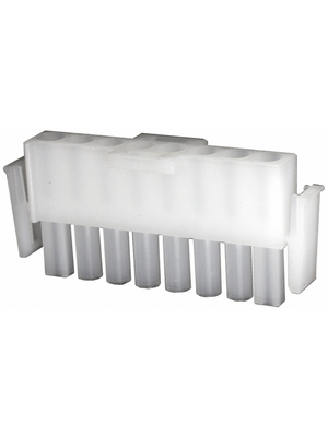 TE Connectivity - 640586-1 - Plug housing Pitch6.35 mm Poles 1 x 8 accepts male or female contacts / Single row MATE-N-LOK Universal, 640586-1, TE Connectivity