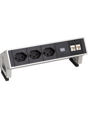 Bachmann - 902.565 - Power Strip, 3xCH/T13, 2xCAT6, 2m DESK 2, 902.565, Bachmann