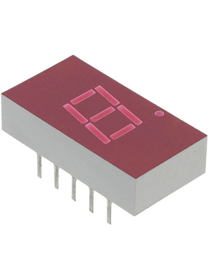 Broadcom - HDSP-A101 - 7-segment LED-display red 7.6 mm THT, HDSP-A101, Broadcom