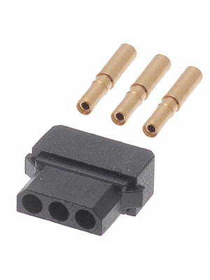 Harwin - M80-8980305 - Socket, single-row, straight Pitch2 mm Poles 1 x 3 Datamate, M80-8980305, Harwin