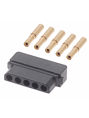 Harwin - M80-8980505 - Socket, single-row, straight Pitch2 mm Poles 1 x 5 Datamate, M80-8980505, Harwin