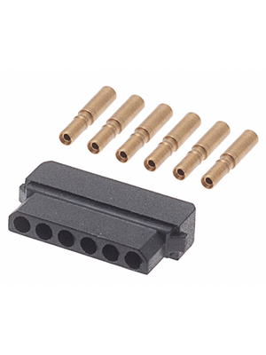 Harwin - M80-8980605 - Socket, single-row, straight Pitch2 mm Poles 1 x 6 Datamate, M80-8980605, Harwin