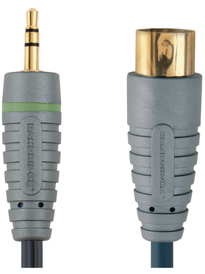 Bandridge - BAL1601 - DIN stereo audio cable 1.00 m black, BAL1601, Bandridge